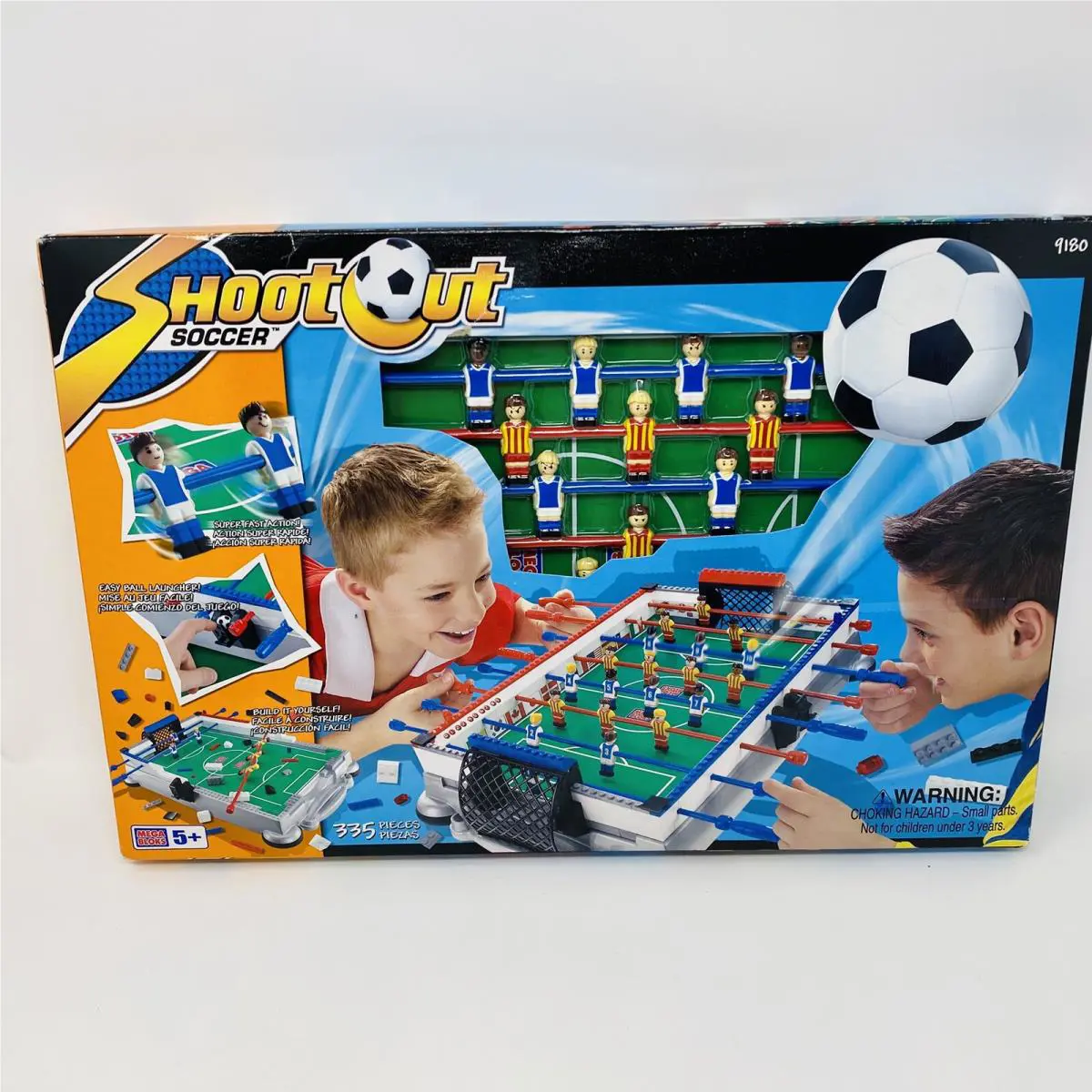 Vintage Mega Bloks Shoot Out Soccer Foosball Football Building Blocks