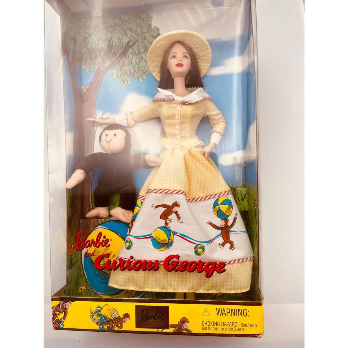 Barbie Loves Curious George – 2000 – Pristine – Nrfb – Nonsmoking Home –