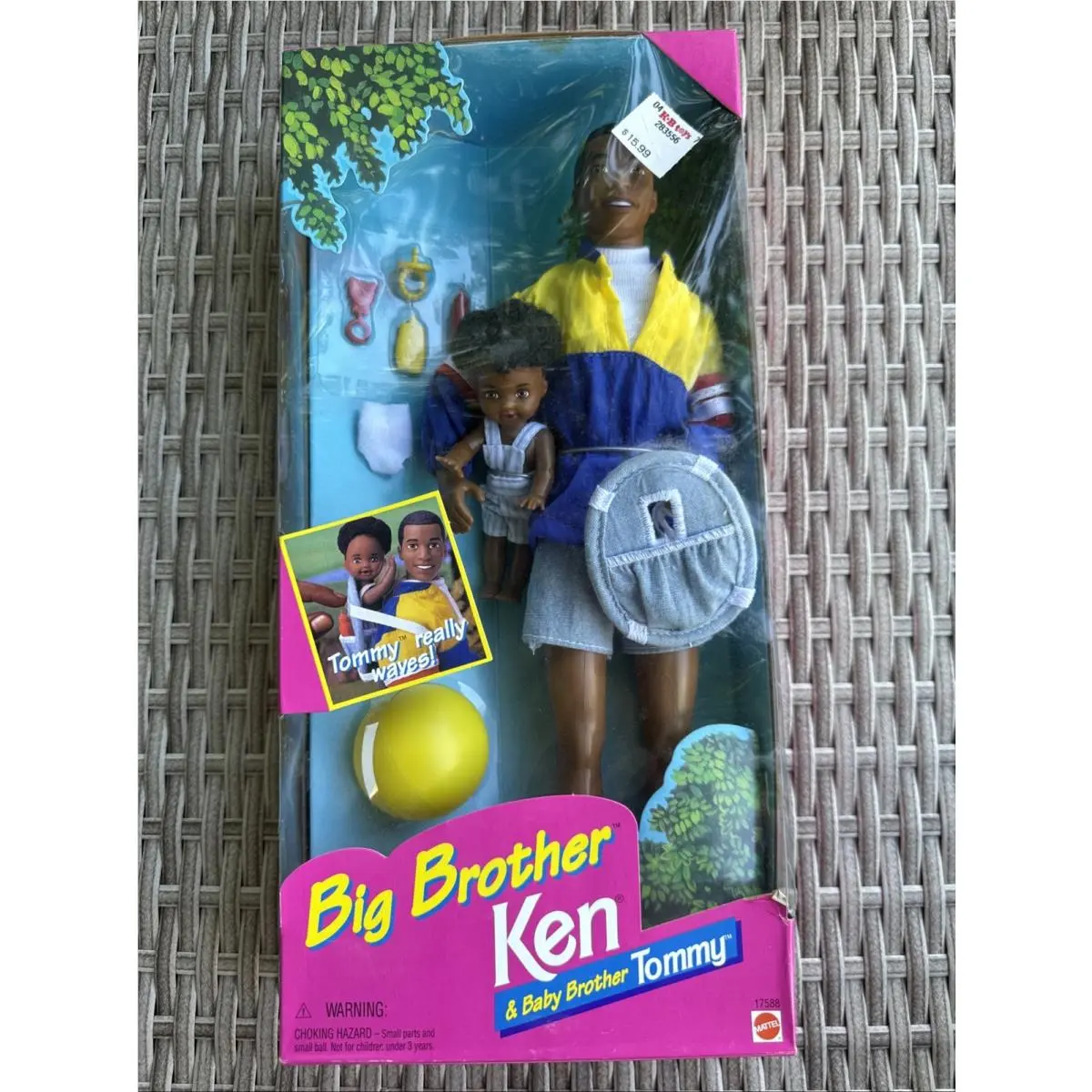 Vintage Mattel Big Brother Ken Baby Brother Tommy African American 17588 Nrfb