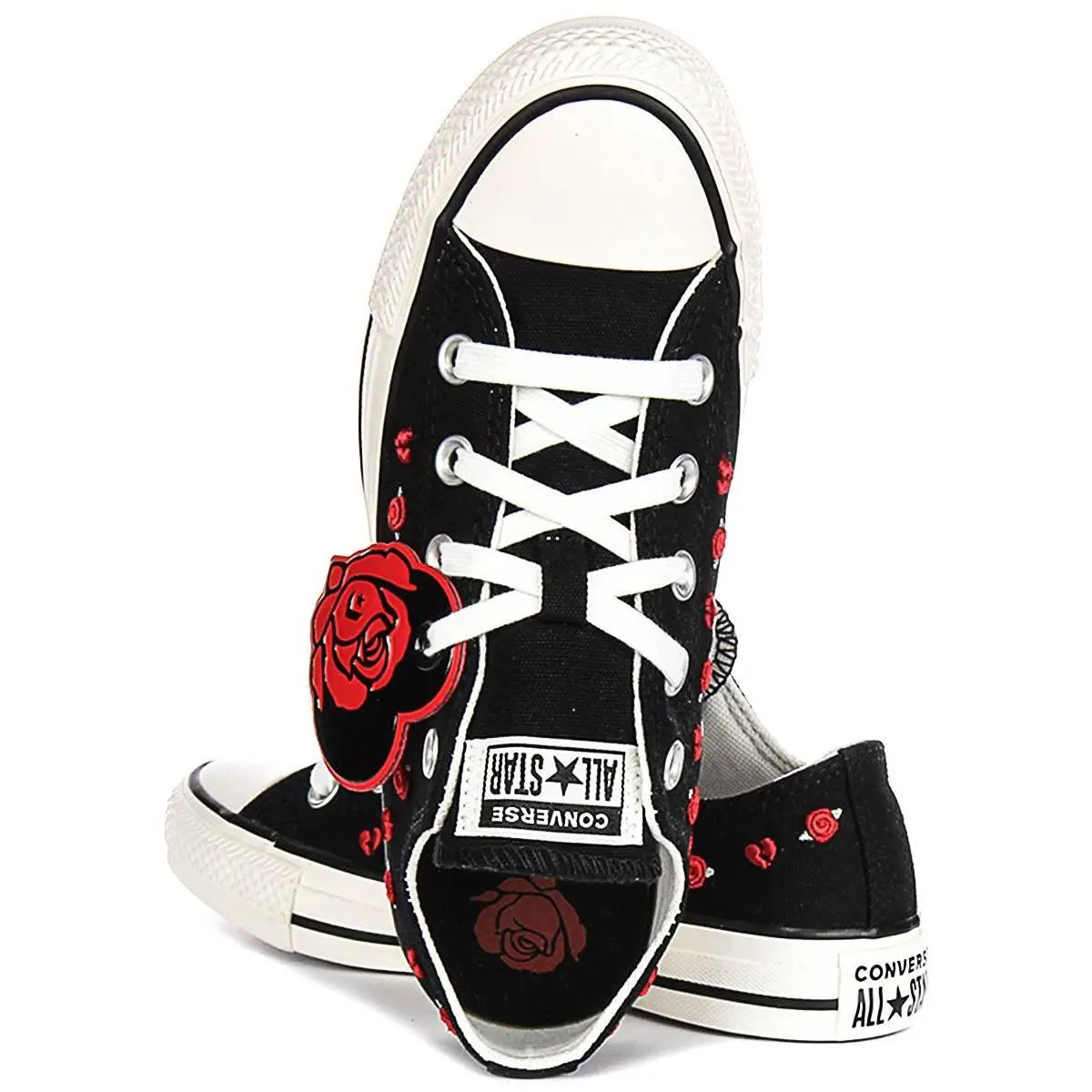 Converse shoes - BLACK RED 2