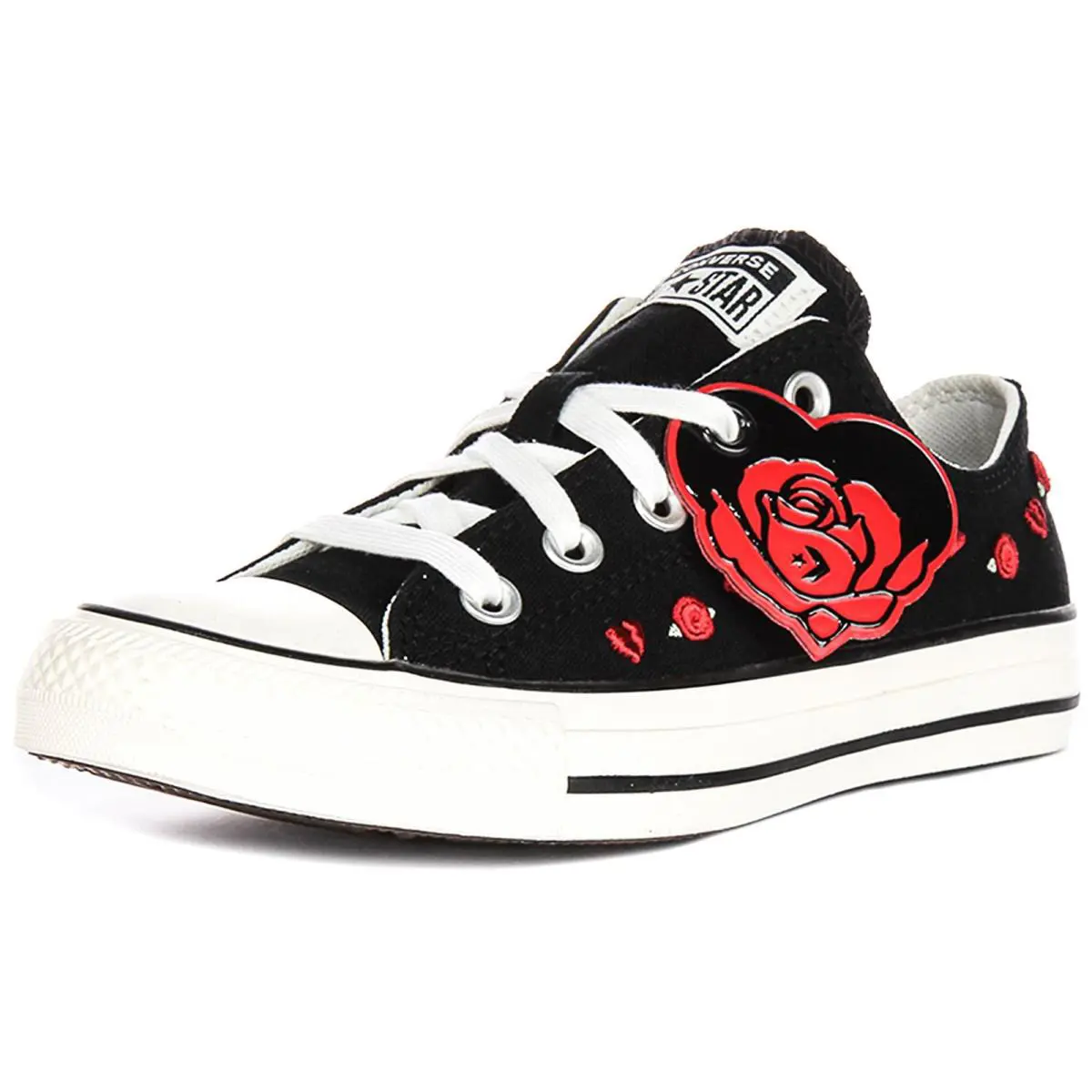Converse shoes - BLACK RED 4