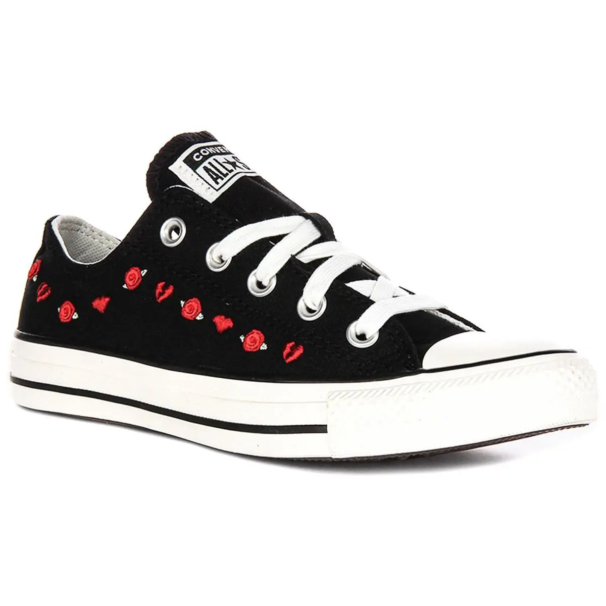Converse shoes - BLACK RED 5