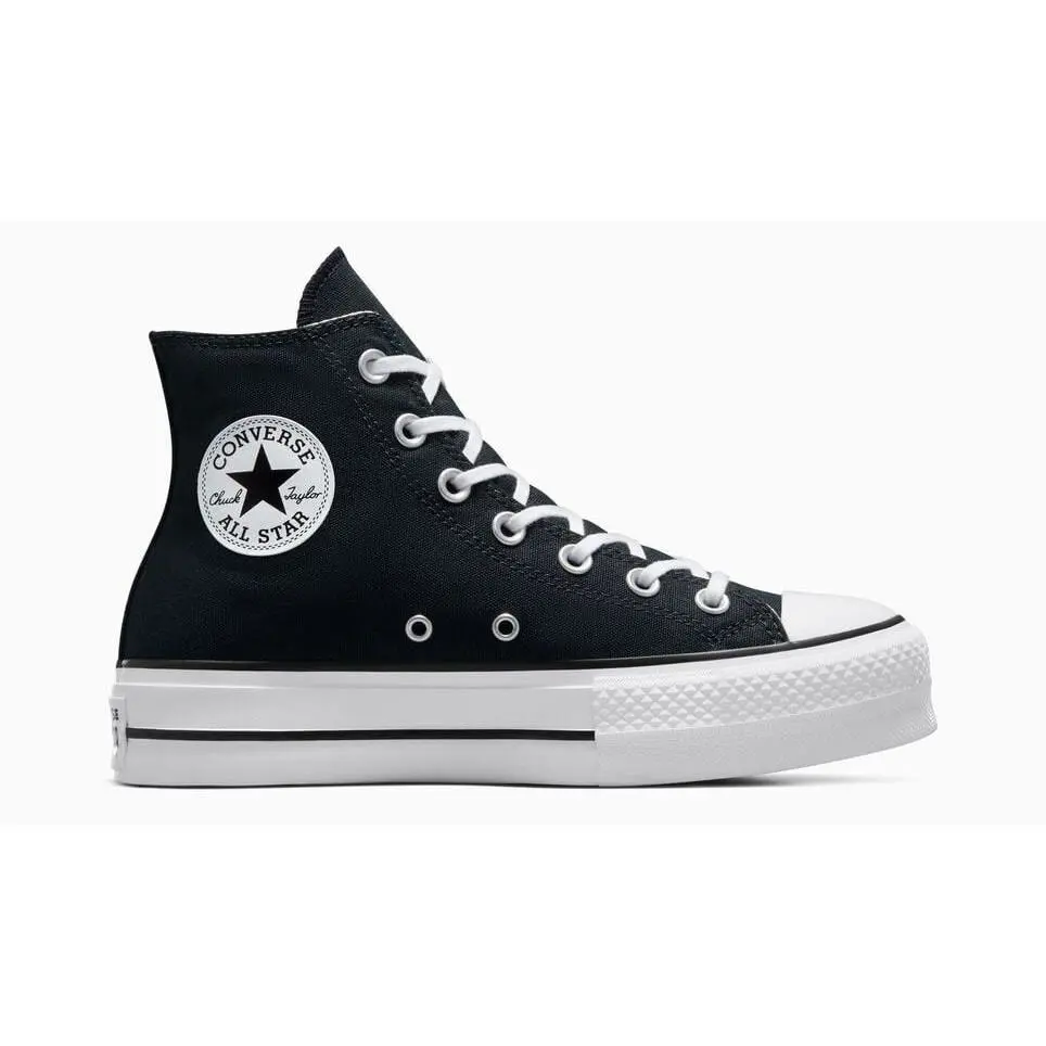 Converse Womens Chuck Taylor All Star Lift Platform Hightop Shoes - Black