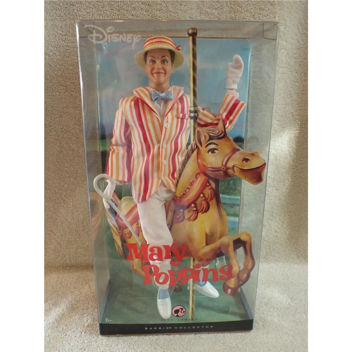 Disney Mary Poppins Bert Doll Nrfb 2007 Barbie Collector Pink Label M0685