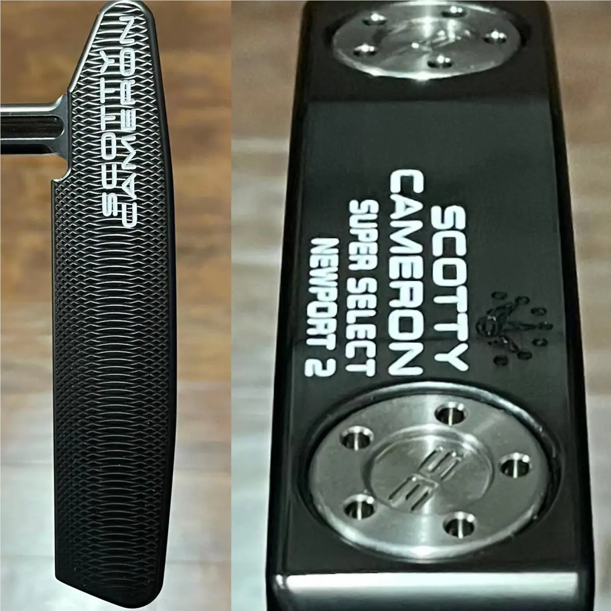Scotty Cameron  - Super Select Newport 2 - Stability Shaft - Xtreme Dark Finish - White, Lie Angle: Black 0