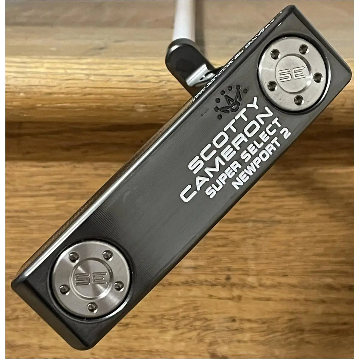 Scotty Cameron  - Super Select Newport 2 - Stability Shaft - Xtreme Dark Finish - White, Lie Angle: Black 3