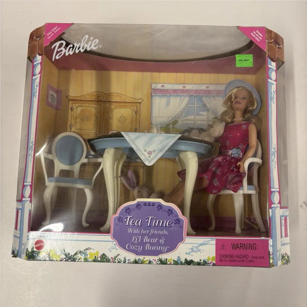 Barbie 1999 Mattel Tea Time Barbie Lil Bear Cozy Bunny Gift Set 25904 Nrfb