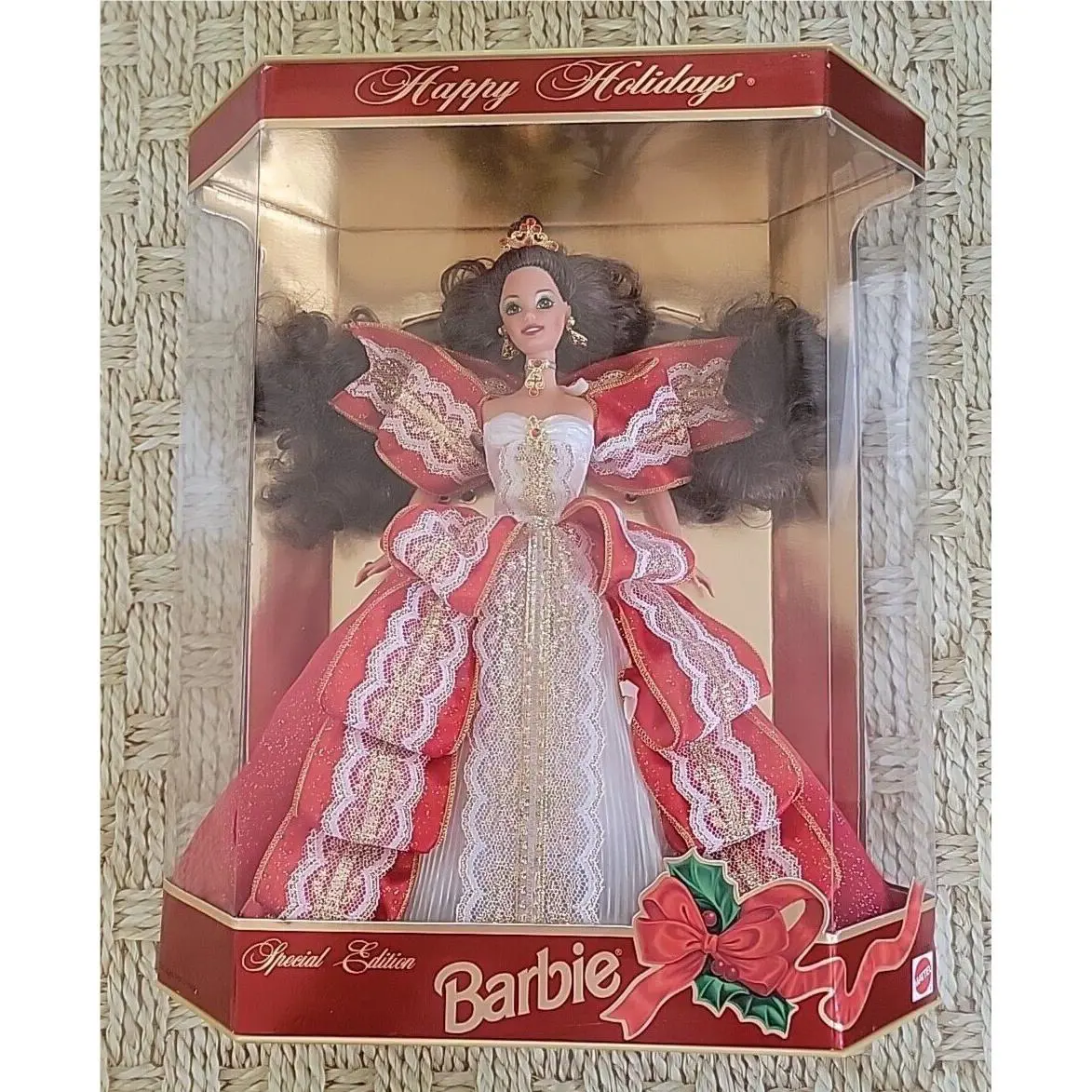 1997 Mattel Barbie Special Edition Happy Holidays Doll Hallmark 17832 Mib