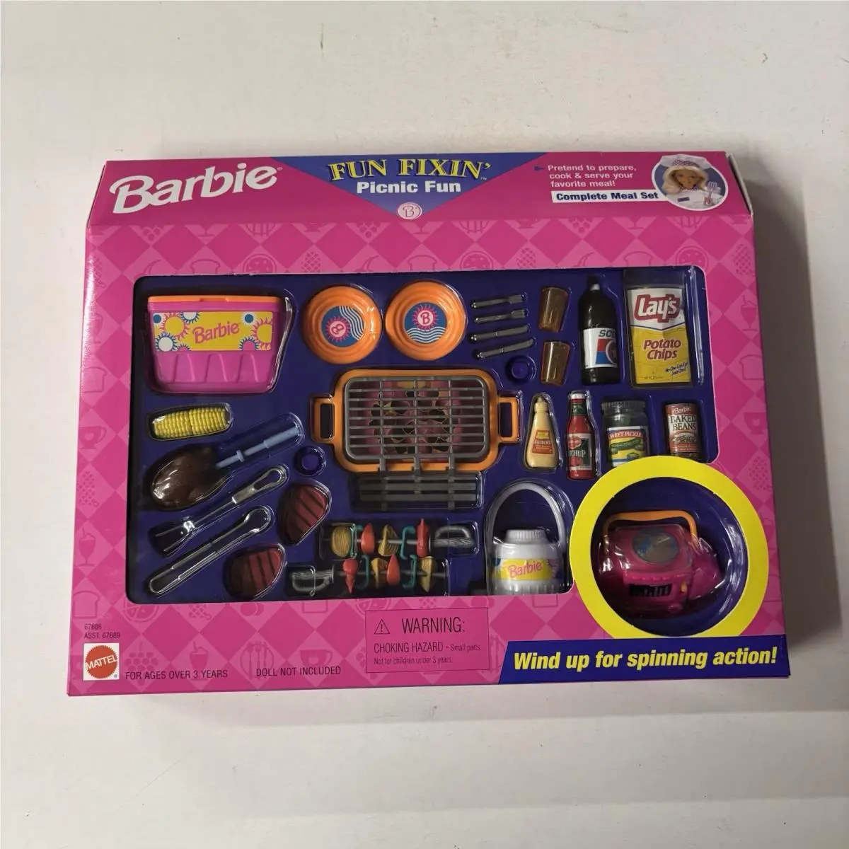 Vintage 1997 Mattel Fun Fixin Picnic Fun Barbie 67686 Nrfb