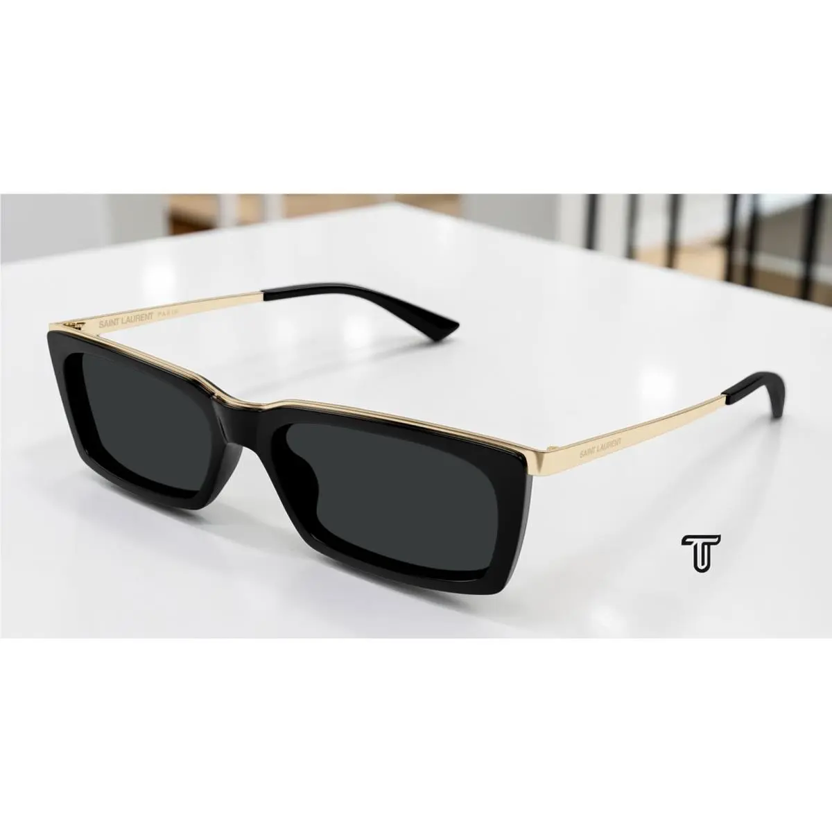 Saint Laurent SL 766 001 Black Black 57 mm Women`s Sunglasses by Yves Saint Laurent
