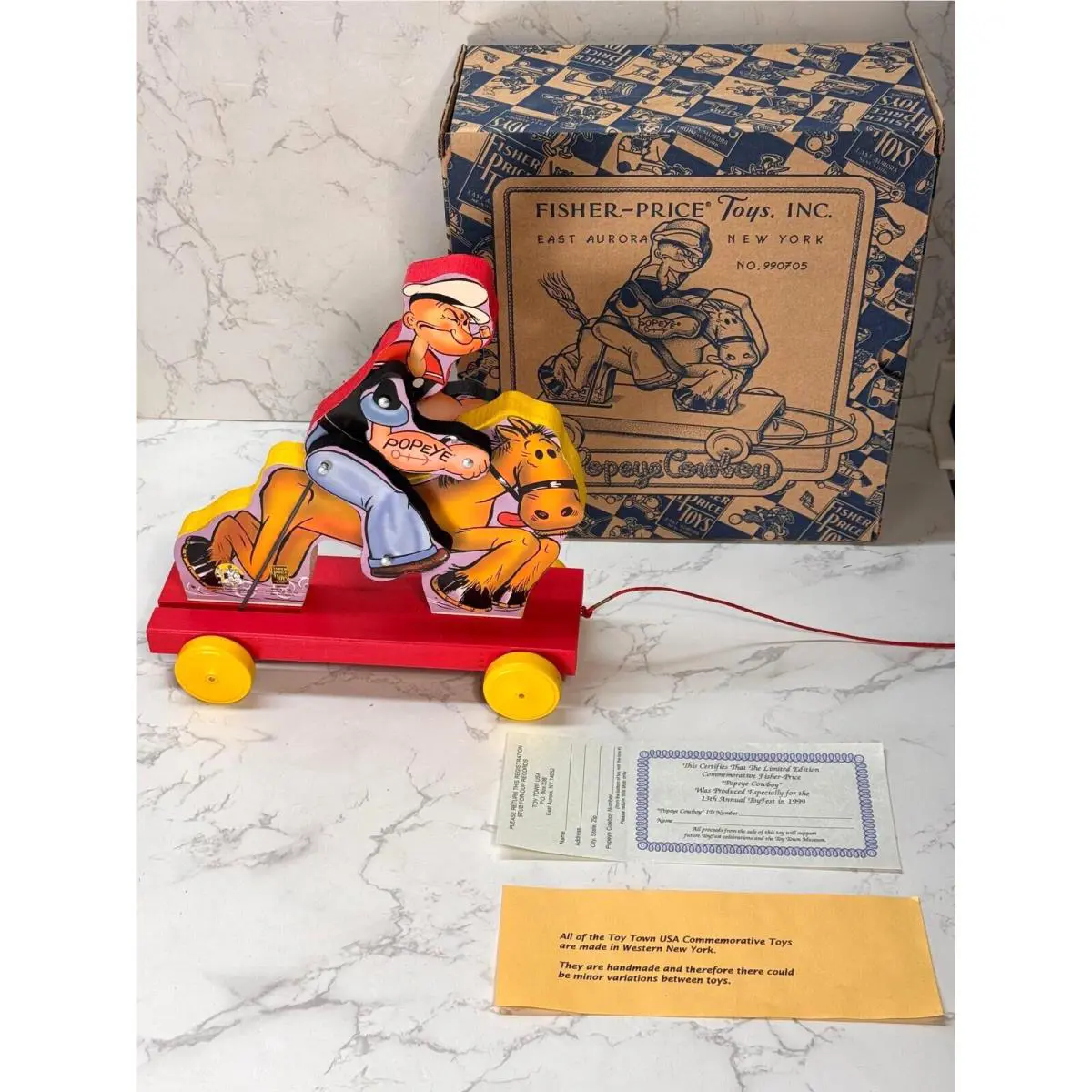 Fisher Price Limited Edition Popeye Cowboy Toy Fest 1999
