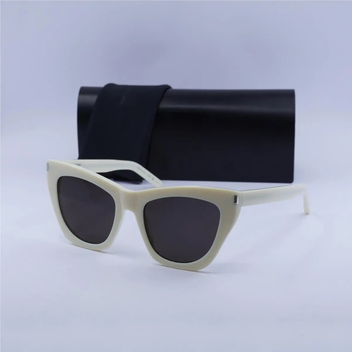 Saint Laurent SL214 Kate 035 Ivory/black 55-20-145 Sunglasses by Yves Saint Laurent