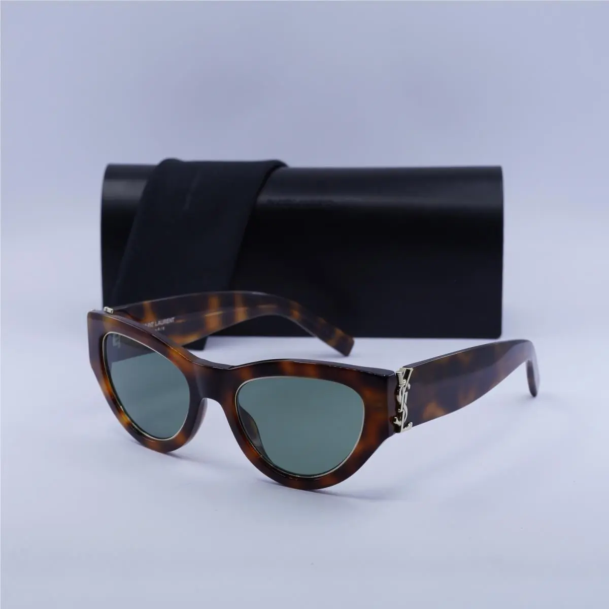 Saint Laurent SL M94 Rim 001 Havana/gold/dark Green 52-21-145 Sunglasses by Yves Saint Laurent