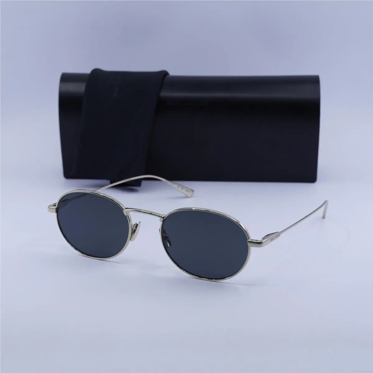 Saint Laurent SL799 003 Shiny Gold/dark Grey 52-20-145 Sunglasses by Yves Saint Laurent