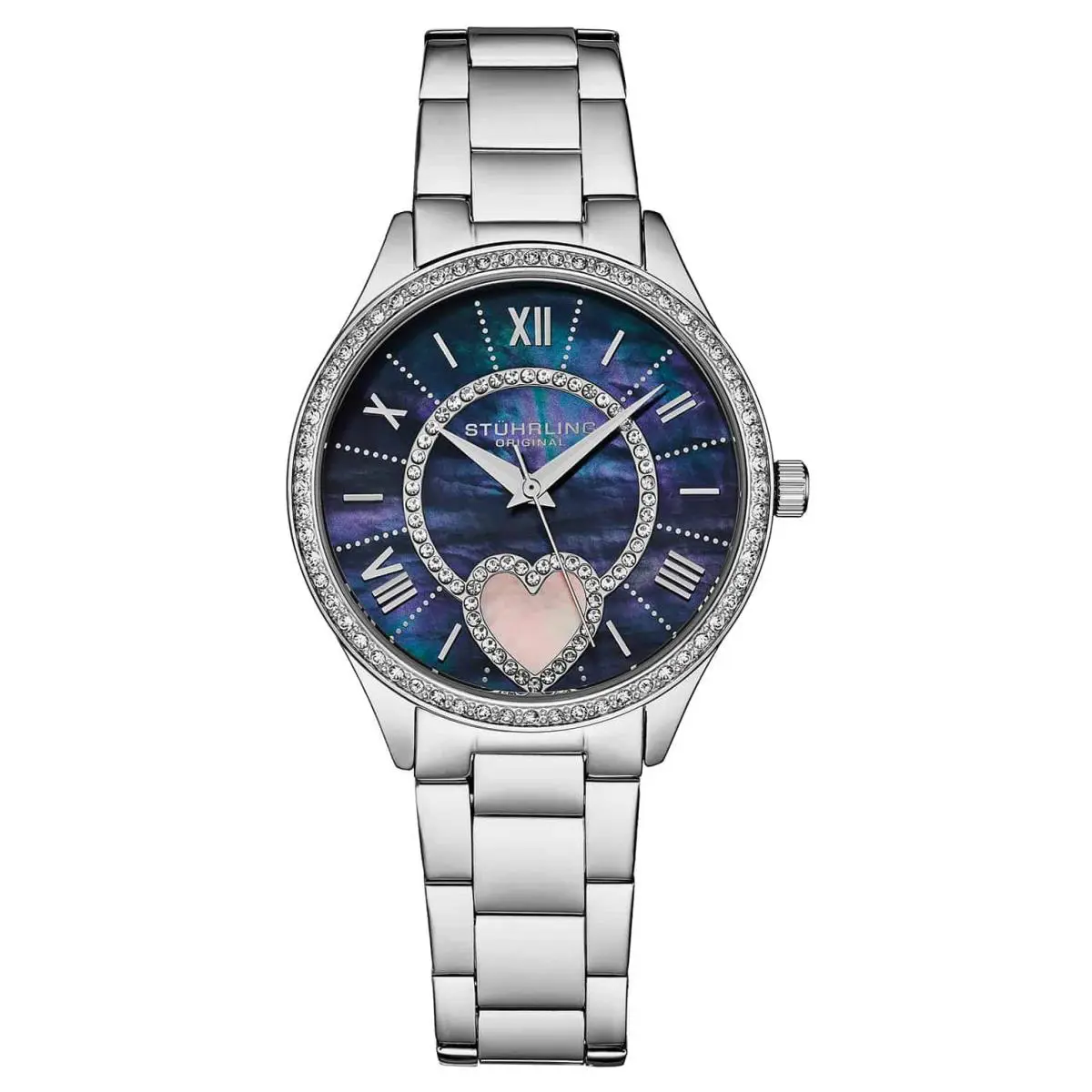 Stuhrling 4019 1 Saylor Mother of Pearl Quartz Stainless Steel Womens Watch