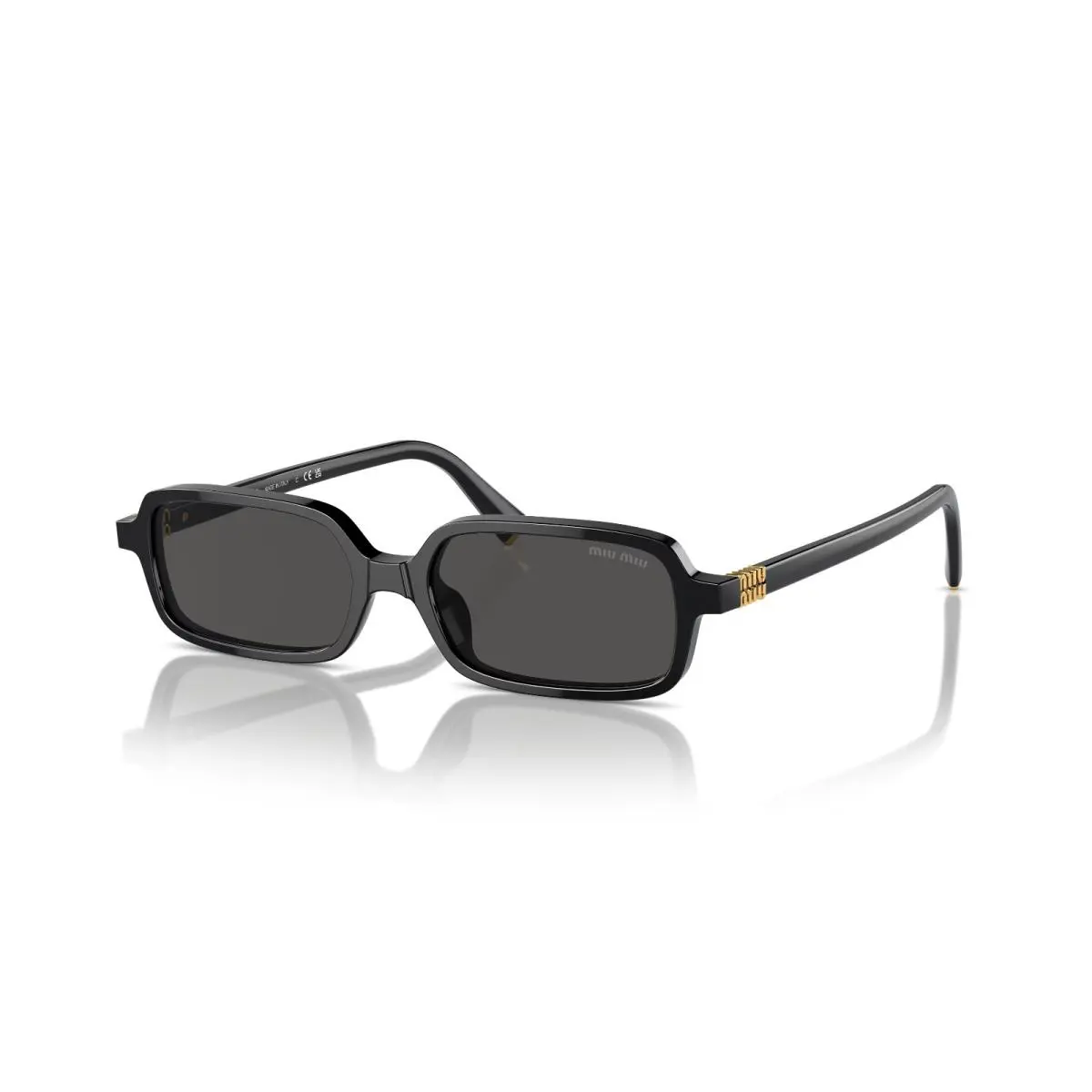 Miu Miu MU 11ZS 16K5S0 Black Grey Women`s 51 mm Sunglasses