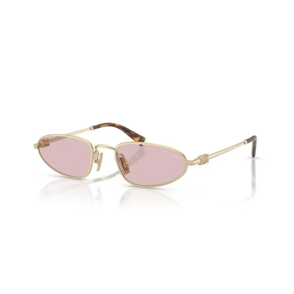 Miu Miu MU A52S ZVN4I0 Oro Pale Gold Pink Lens Women Sunglasses