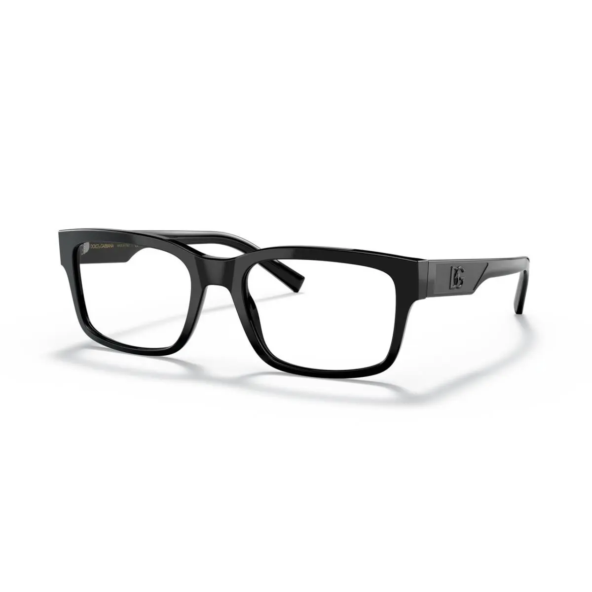 Dolce Gabbana Man Rectangle Eyeglasses DG3352 501 Black 55mm by Dolce & Gabbana