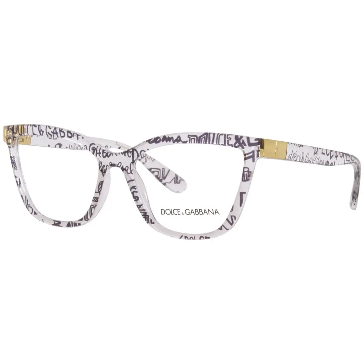 Dolce Gabbana DG5076 3314 Eyeglasses Women`s Trans/graffiti Full Rim 55mm
