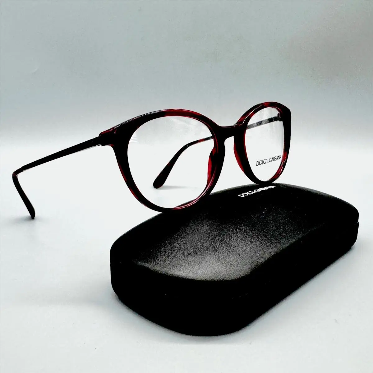 Dolce Gabbana DG3242 2889 Red Marble Eyeglasses For Women – 50-18-145 mm