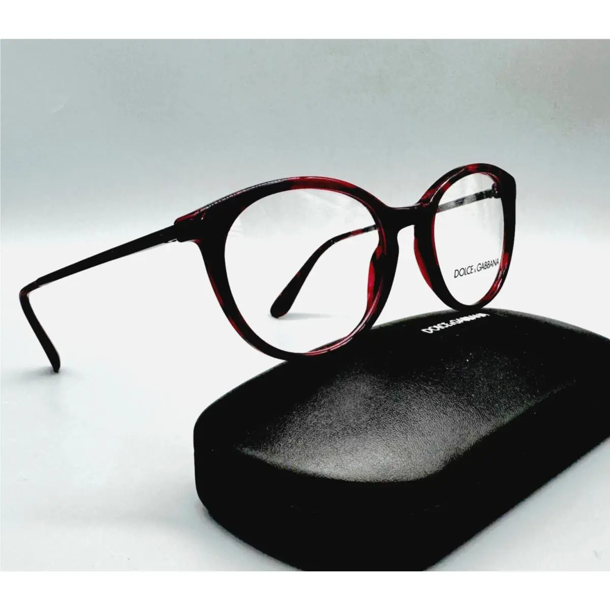 Dolce Gabbana DG3242 2889 Red Marble Eyeglasses For Women – 50-18-145 mm