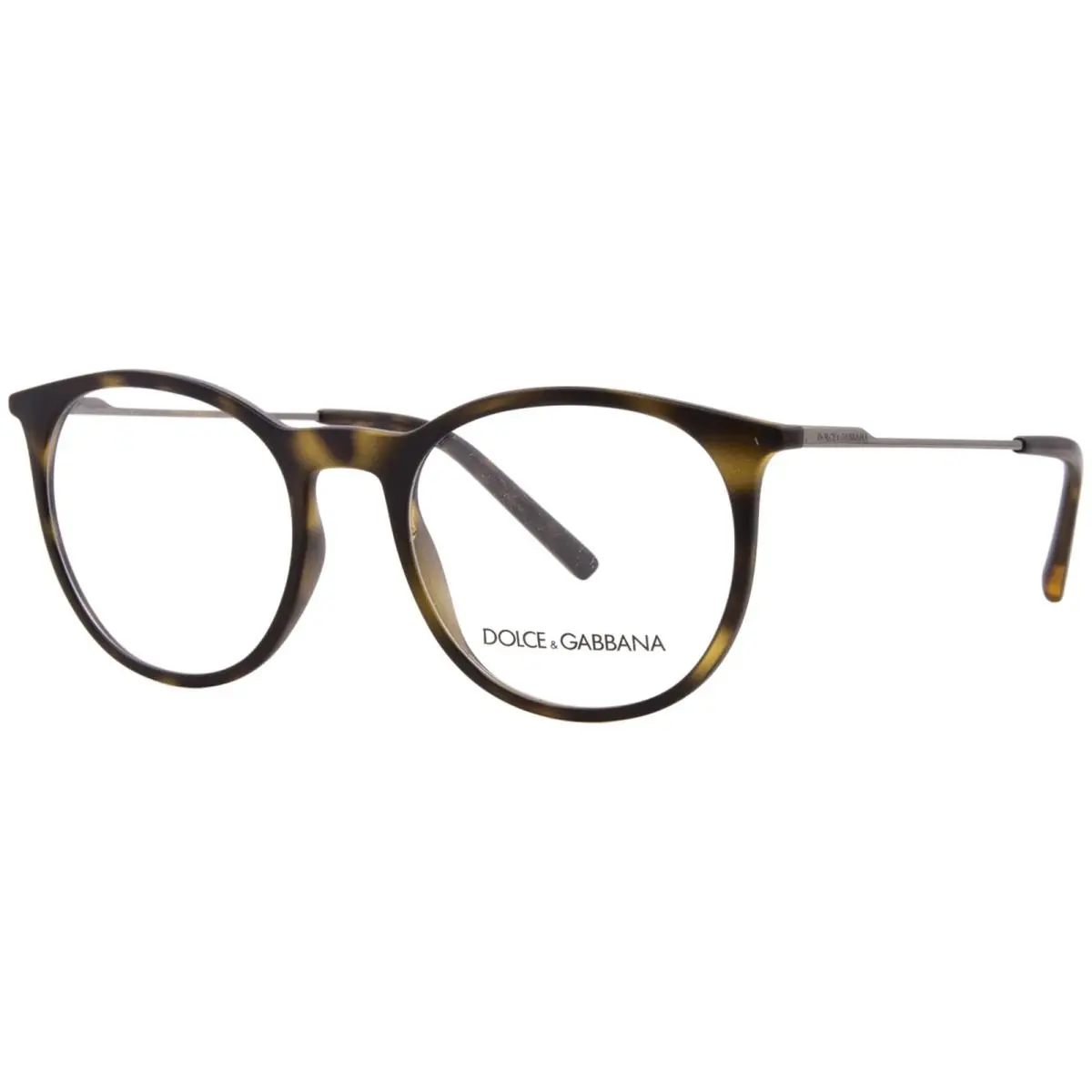 Dolce Gabbana DG5031 1935 Eyeglasses Men`s Matte Havana Full Rim Round 51mm by Dolce & Gabbana
