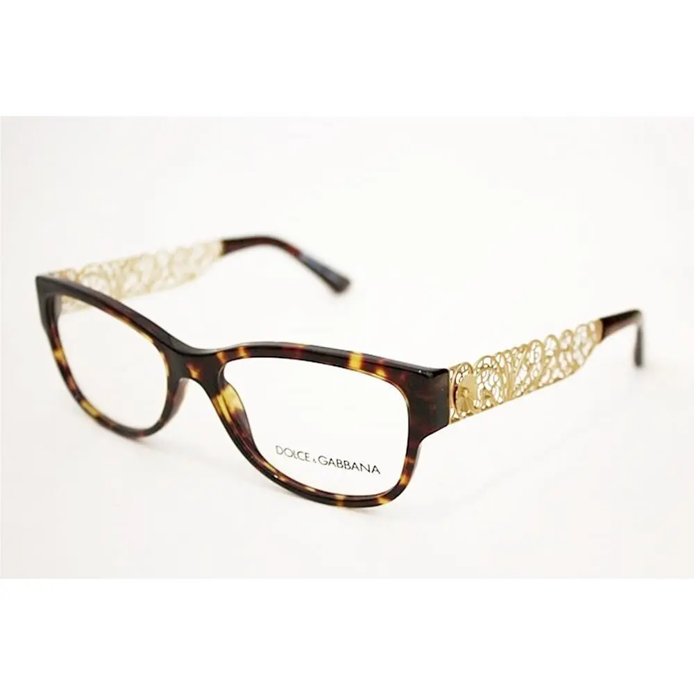 Dolce Gabbana DG 3185 Filigrana Eyeglasses Frame 502 Havana 53mm