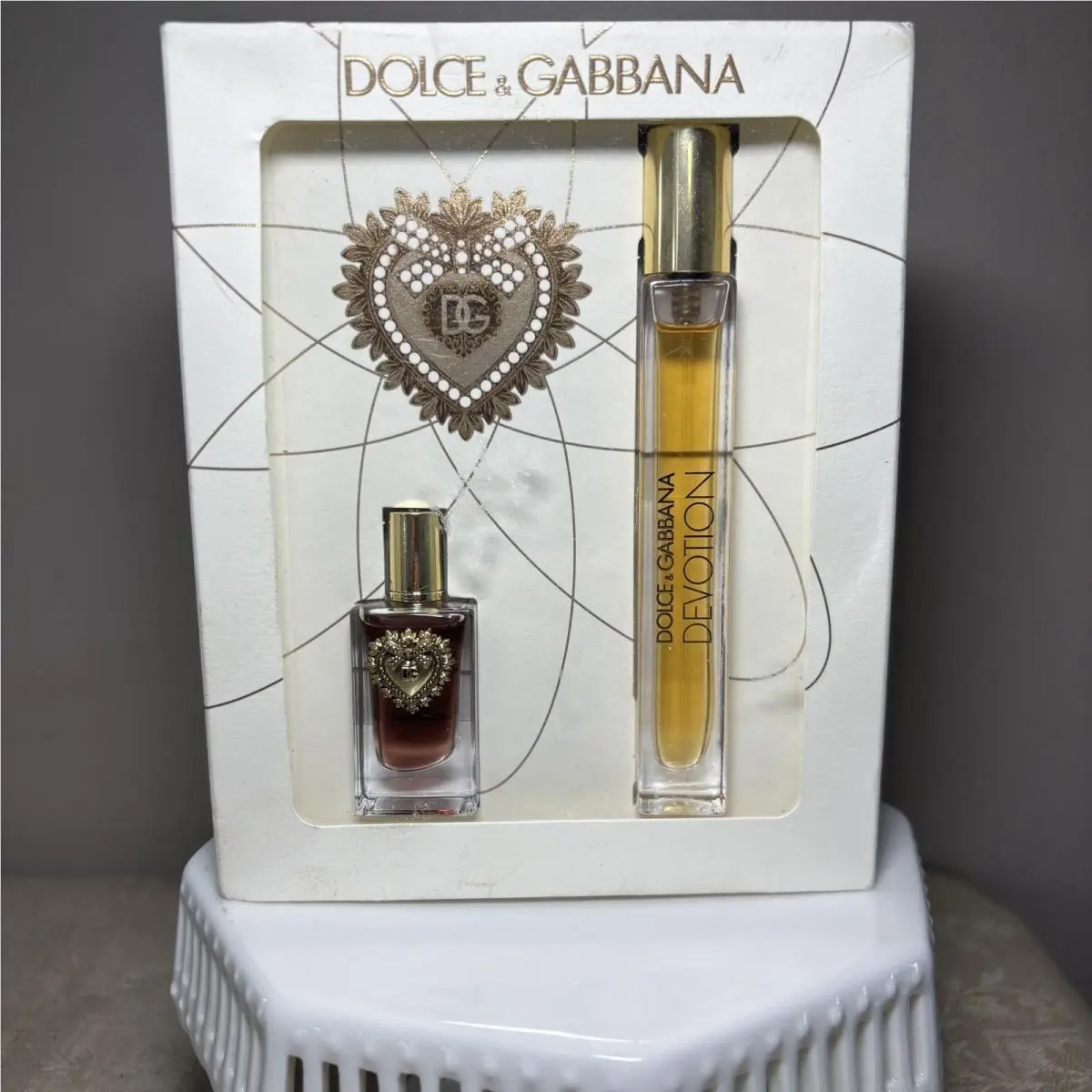 Dolce Gabbana Devotion Gift Set 1.7 Oz Perfume .33oz Travel Spray