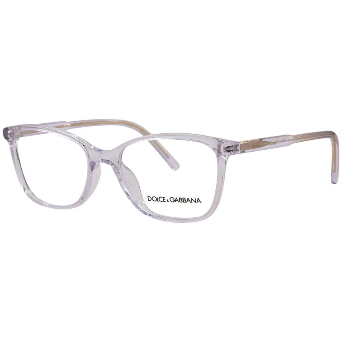 Dolce Gabbana DG3424 3133 Eyeglasses Women`s Crystal Full Rim Rectangle 52mm - Frame: Clear