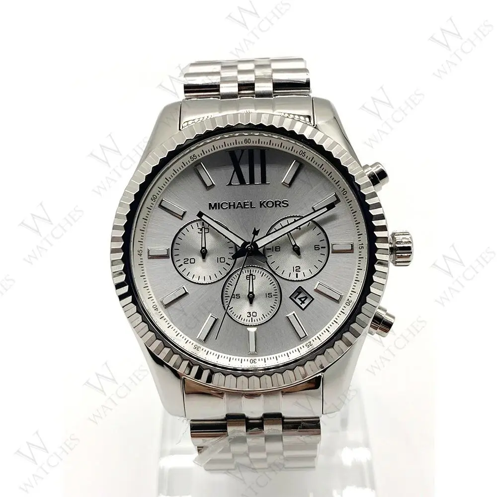Michael Kors MK8405 Silver Stainless Steel Bracelet Analog Quartz Men`s Watch