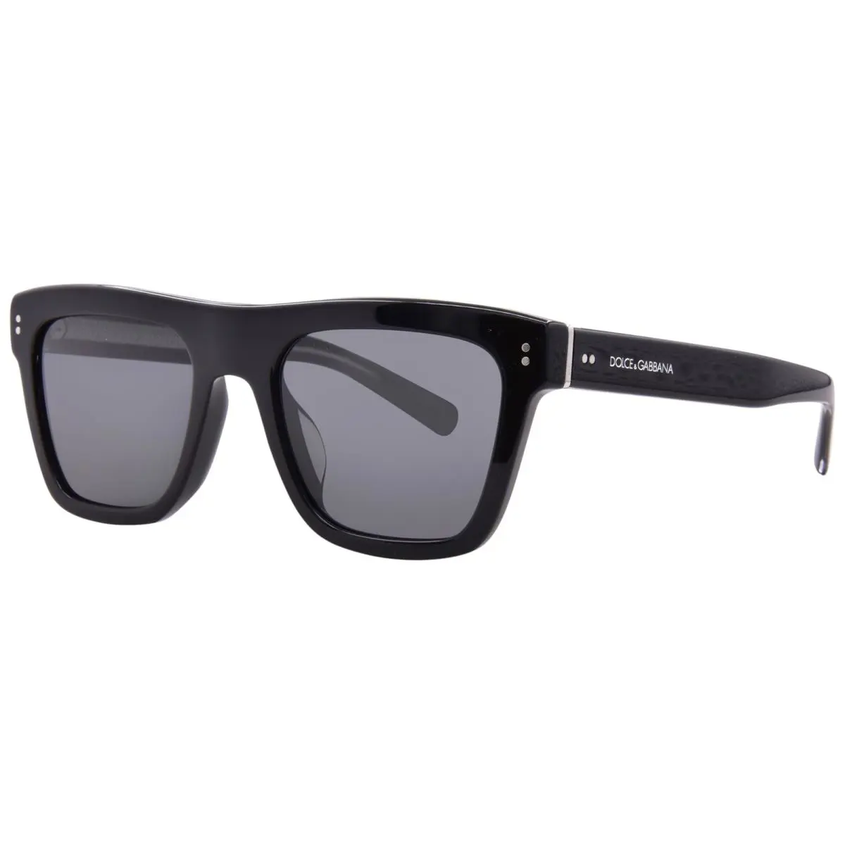 Dolce Gabbana DG4420F 501/87 Sunglasses Men`s Black/grey Square Shape 52mm