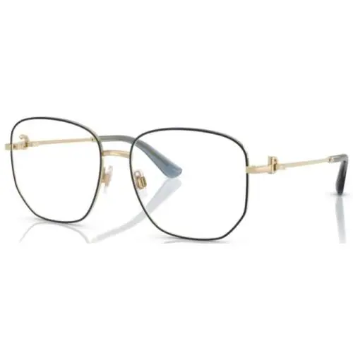 Dolce Gabbana DG1356 488 Eyeglasses Women`s Pale Gold/blue Full Rim 55mm
