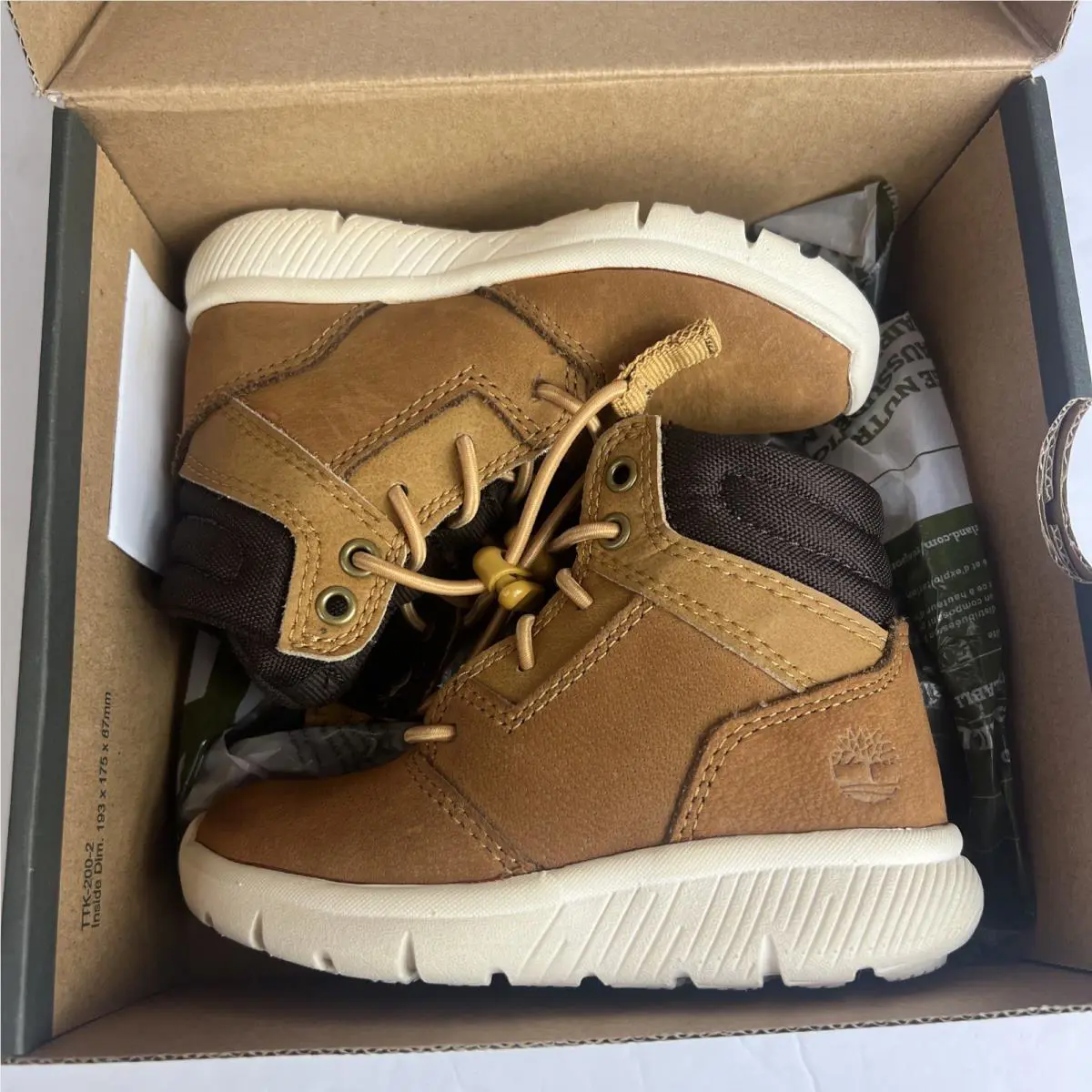 Timberland Kids Boltero Wheat Nubuck Sneaker Boots