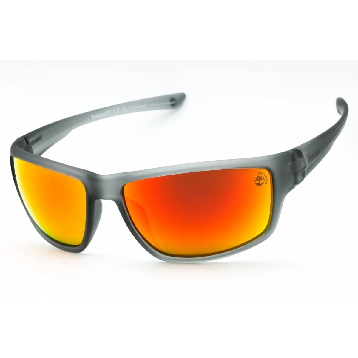 Timberland TB00003 20D Sunglasses Grey Frame Smoke Polarized Lenses 65mm