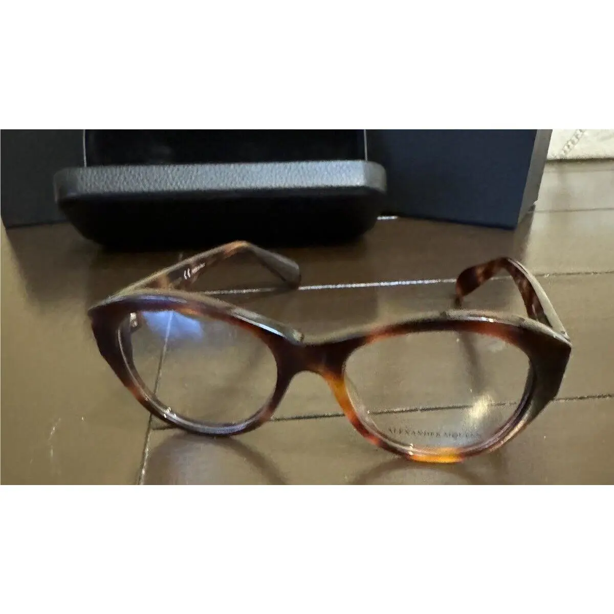 Alexander Mcqueen Glasses AM00530 Tortoise Shell w Case Box