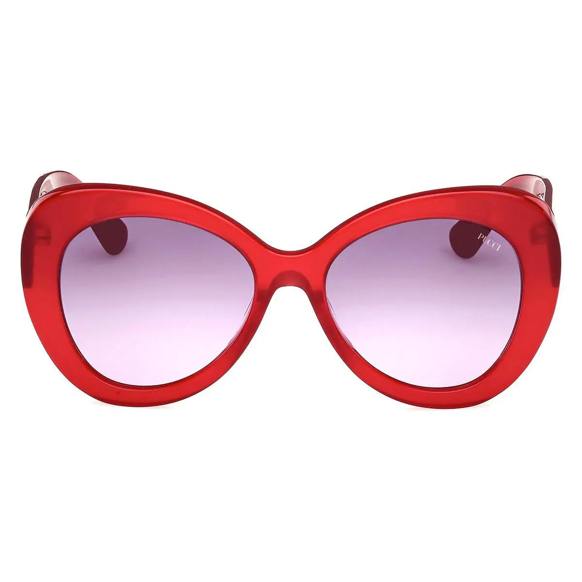 Emilio Pucci EP0232 Sunglasses Female Shiny Light Red 56mm - Frame: Shiny Light Red, Lens: Gradient or Mirrored Violet