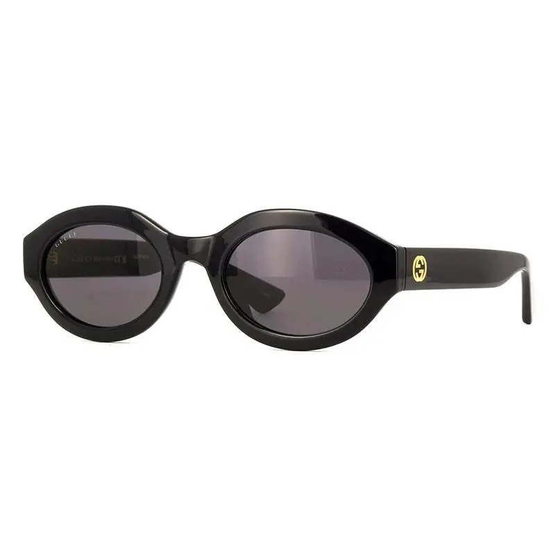 Gucci GG1579S Sunglasses Sun Glasses 001 Shiny Black 53mm Women