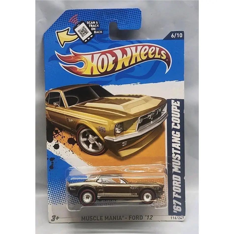 Mattel Hot Wheels Hw Muscle Mania 6/10 2901n `67 Ford Mustang Coupe Car