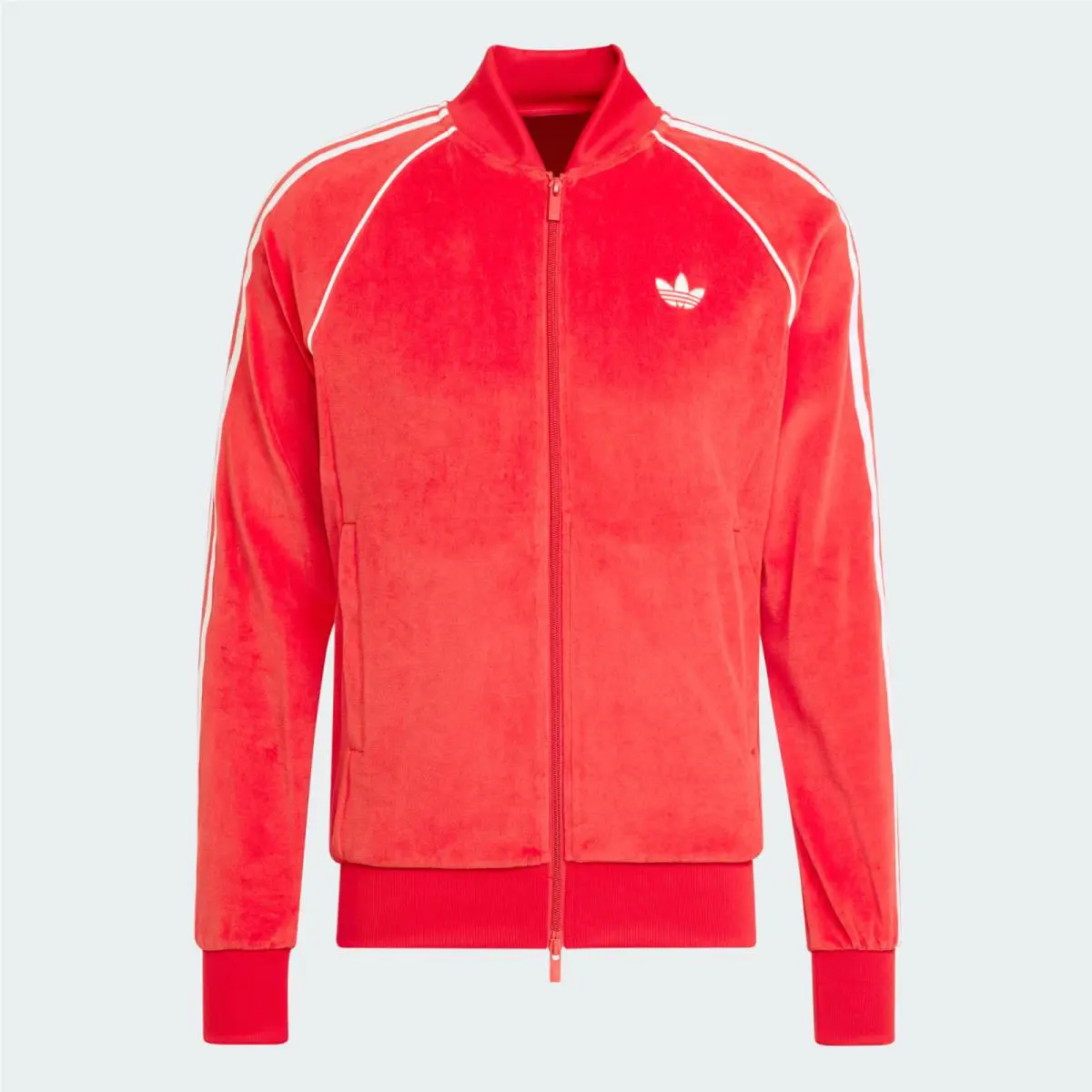 Adidas Originals Men`s Super Star Sst Adicolor Plush Velour Track Top JX1560