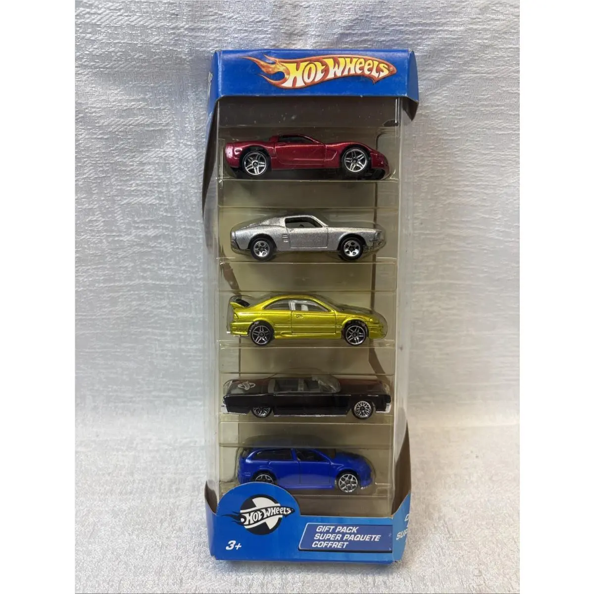 2005 Hot Wheels Dual Cool 5 Car Pack G6912 Honda Civic Corvette Mustang