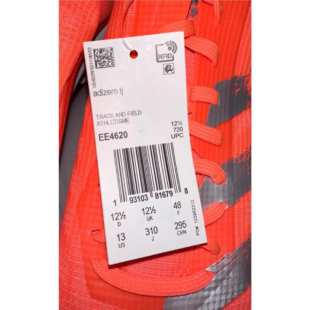 Adidas shoes - Adidas adizero LJ - adizero - EE4620 - Orange 17