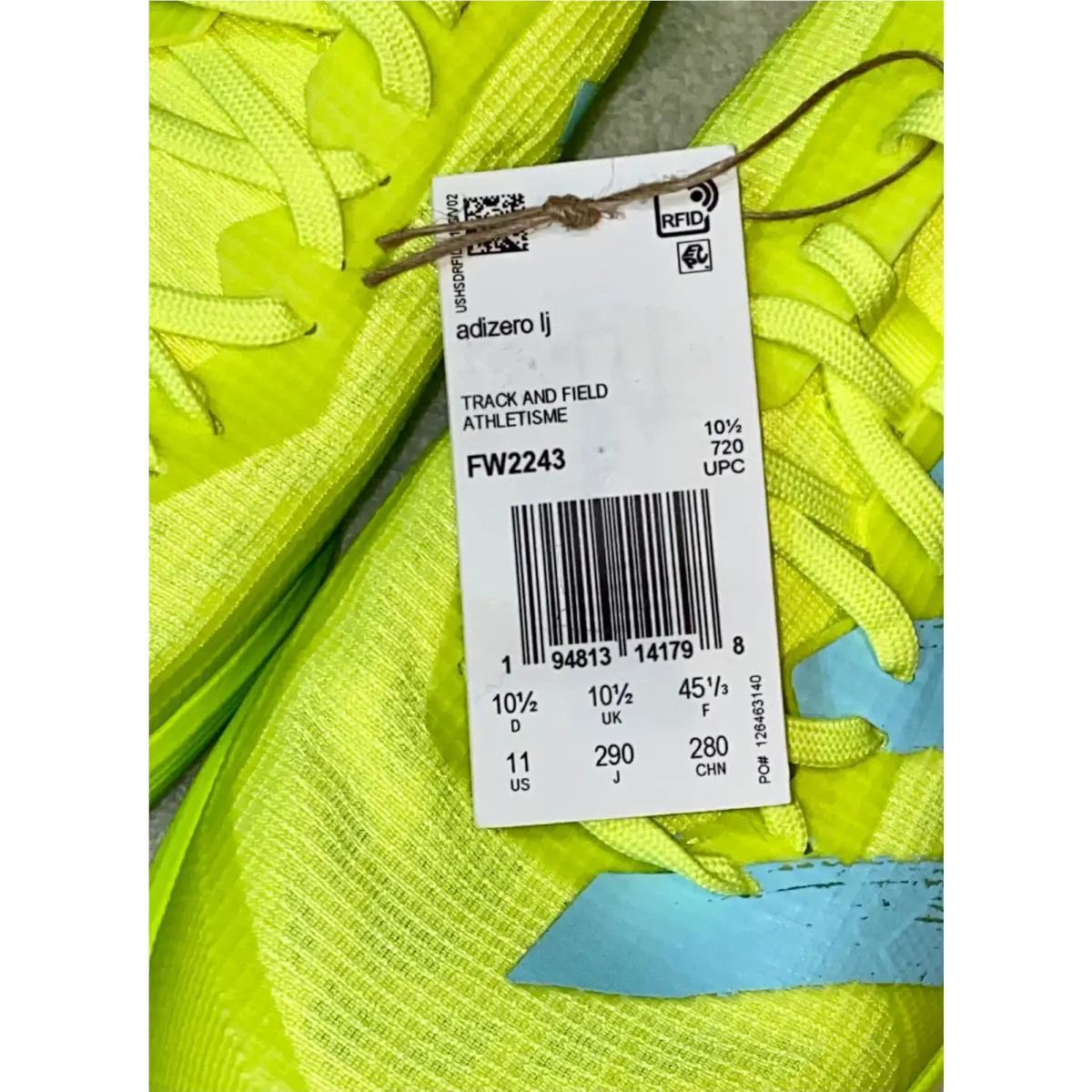 Adidas shoes - Adidas adizero LJ - adizero - FW2243 - Yellow 6