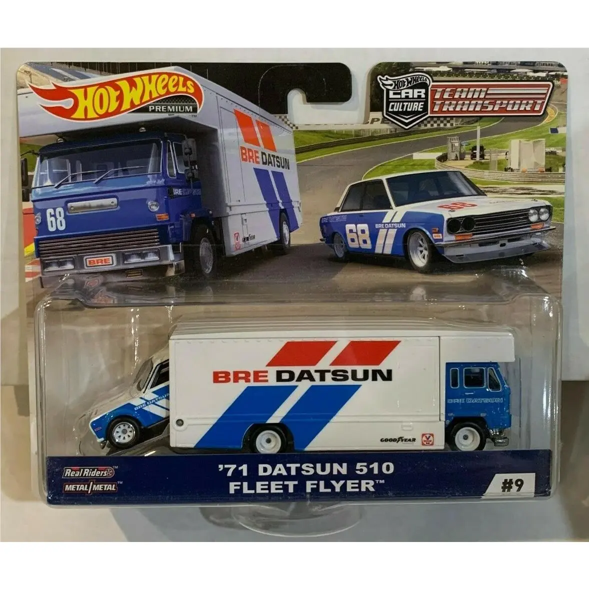 Hot Wheels Car Culture 2019 Team Transport `71 Datsun 51- Fleet Flyer Bre Datsun