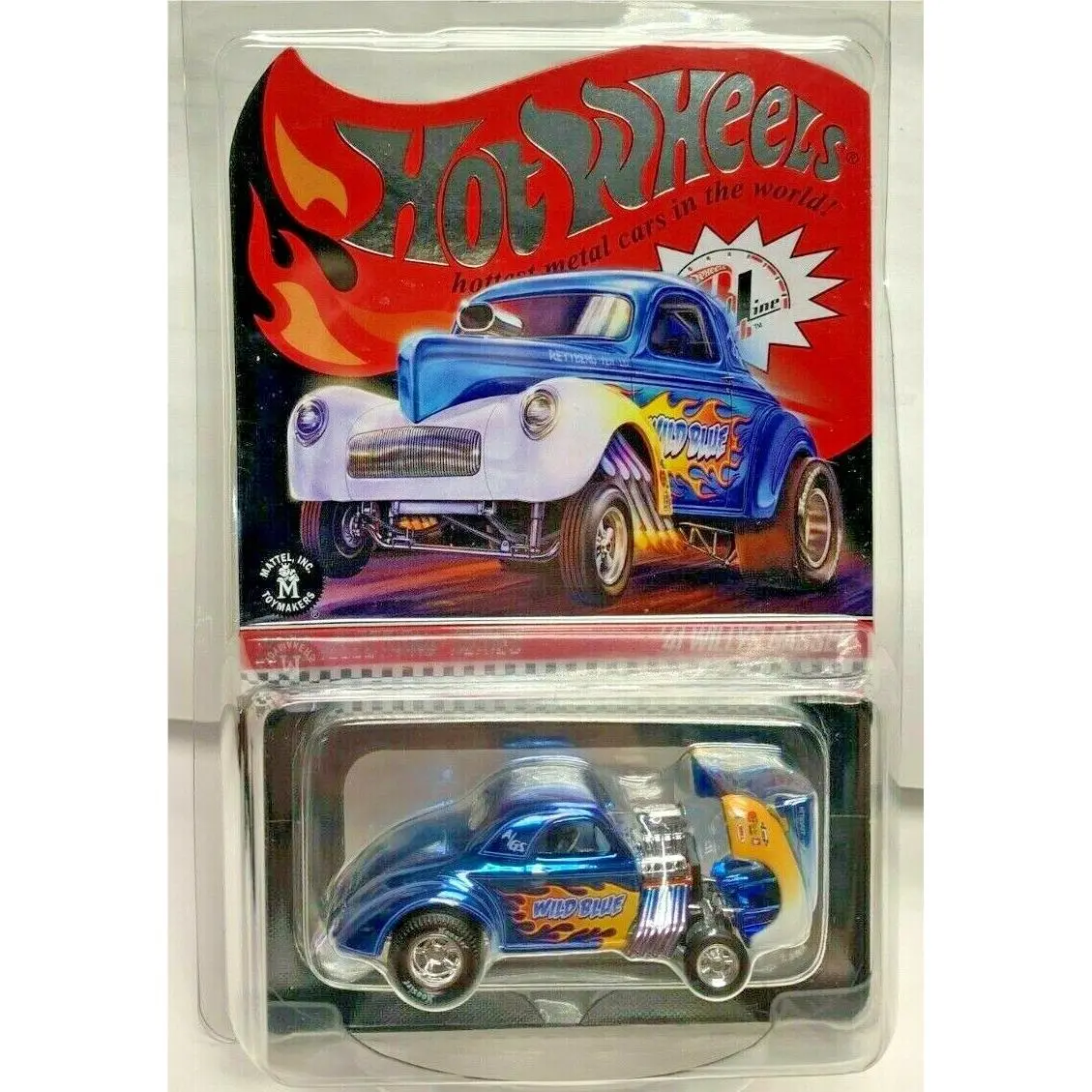 Hot Wheels 2020 Red Line Club Rlc Selections Wild Blue `41 Willys Gasser RR