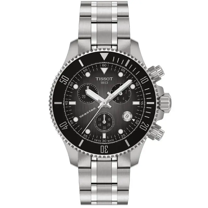 Tissot Seastar Quartz 38mm Chronograph Steel Men`s Watch T1202171106100