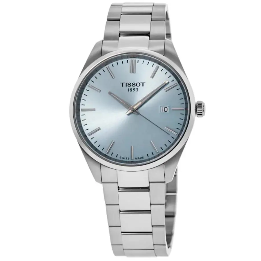 PR 100 Quartz Ice Blue Dial Men`s Watch T1504101135100 by Tissot