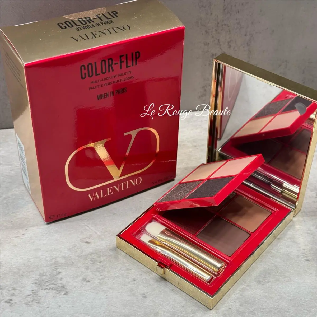 Valentino Color-flip Eyeshadow Palette - 02 When in Paris 8 Shades