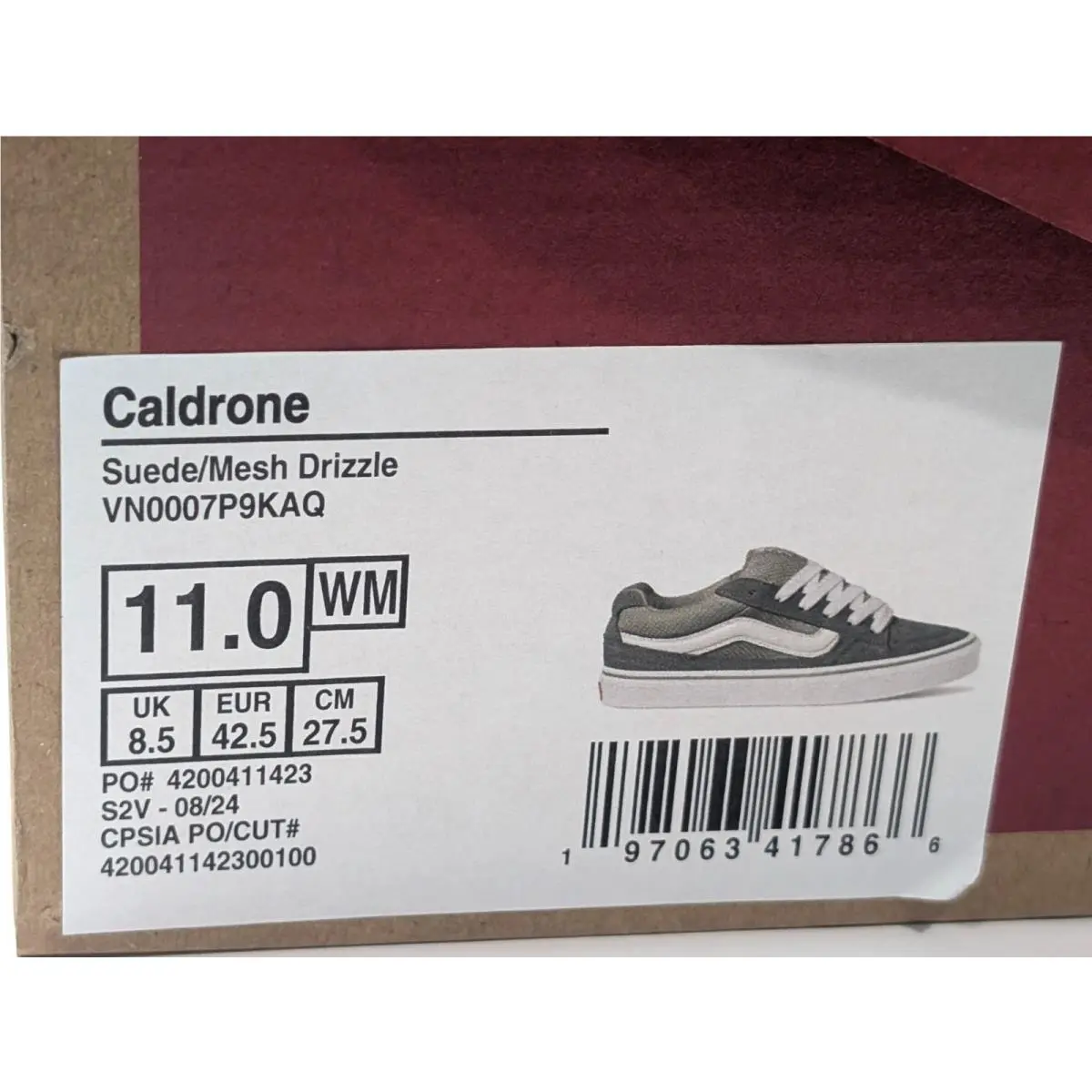 Vans shoes - VANS Caldrone - Caldrone - VN0007P9KAQ - Drizzle Grey 18