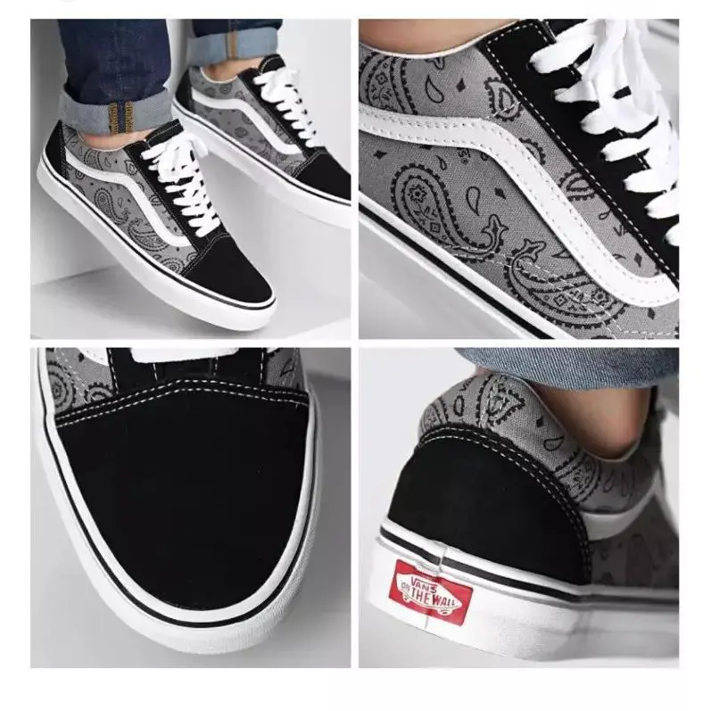 Vans shoes - VANS Old Skool - Old Skool - VN-0005UFBQJ - Grey/White 0