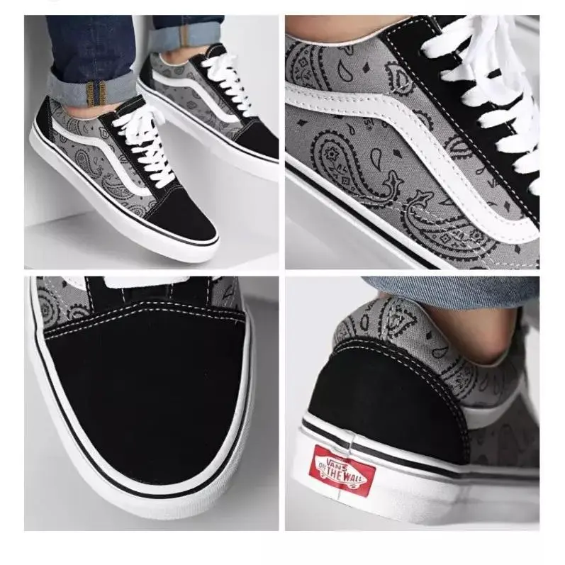 Vans shoes - VANS Old Skool - Old Skool - VN-0005UFBQJ - Grey/White 9